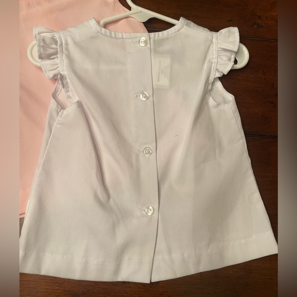 Zuccini Kids bundle 2 blouses - pink & white ruffle sleeve Size 18M - Picture 3 of 5